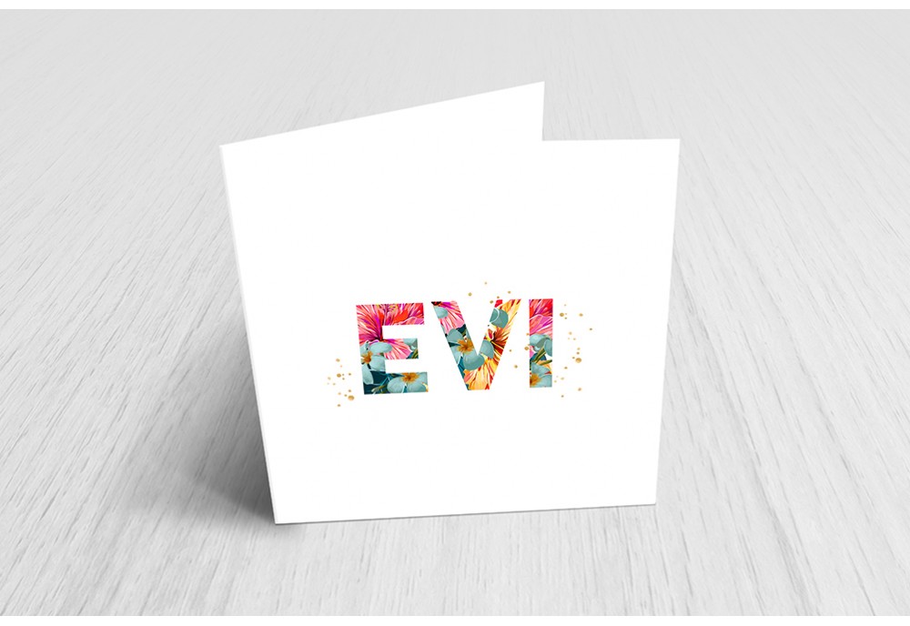 Letters met bloemen Letters met bloemen